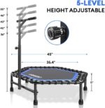 ONETWOFIT Rebounder Trampoline Silent Mini Trampoline