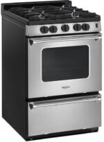 Whirlpool 24??? Stainless Steel Freestanding Gas Range with Sealed Burners ?C ADA Compliant