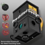 LAZMUMI 50 Amp 50FT Generator Power Cord and Power Inlet Box Waterproof Combo Kit