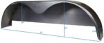 72?G10-3/4 Tandem Axle Steel Trailer Fender w/Back Plate Welded In (2-Pack)