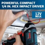 BOSCH CLPK22-120 12V Max Cordless 2-Tool 3/8 in. Drill/Driver and 1/4 in. Impact Driver Combo Kit with 2 Batteries,Charger and Case,Blue