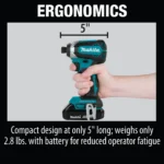 Makita 18 Volt LXT Brushless Cordless Impact Driver Kit Factory Serviced