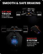 Caribou Electric Skateboard with Remote,26 Miles Range,32 Mph Top Speed,2 x 1000W Hub-Motor,Electric Longboard for Adults & Teens Beginners,6 Months Warranty