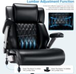 FAMIC Office Chair Adjustable Lumbar Support 3D Flip Arms