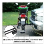 KOJEM 500 Lbs Heavy Duty Motorcycle Dirt Bike Scooter Carrier Hitch Rack