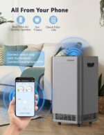 Nuwave Whole House Smart Air Purifiers,with 5 Stage Tower Structure Air Filte