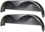 72?G10-3/4 Tandem Axle Steel Trailer Fender w/Back Plate Welded In (2-Pack)