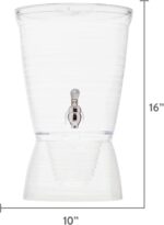 CreativeWare Bark Beverage Dispenser,2.5 Gallon,Clear,(Pack of 1)