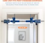 6 Piece Indoor Doorway Gym Set for Kids ÿ Indoor Swing for Kids Includes Kids Swing Chair,Rings,Hanging Trapeze,Ladder,Swinging Rope & Pullup Bar