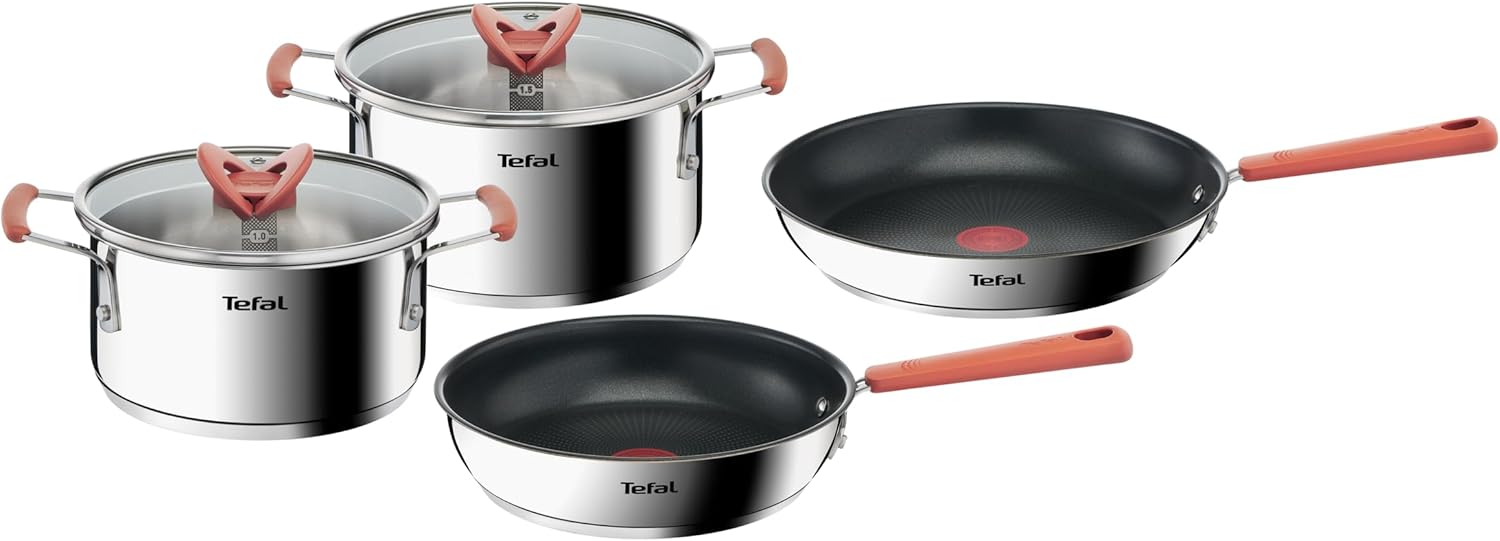 Tefal 5 Piece Origins Stone Pots and Pans set,Non Stick,Aluminium,Black,All hobs compatible excluding Induction,B461S546 Tefal 5 Piece Origins Stone Pots and Pans set,Non Stick,Aluminium,Black,All hobs compatible excluding Induction,B461S546