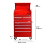 36 in. 12-Drawer Tool Chest and Cabinet Combo