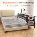 ELEMARA 4 in 1 Wide Baby Bassinet Bedside with Diaper Changer