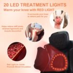 HULKELICIA Pro+ Knee Massager 4-in-1 with Red Light,Heat,Vibration and 3D Massage