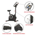 Sunny Health & Fitness Magnetic Upright Exercise Bike w/ LCD,Pulse Monitor,Stationary Cycling and Indoor Home Workouts SF-B2883