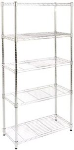 3-Shelf Adjustable,Heavy Duty Storage Shelving Unit (250 lbs loading capacity per shelf),Steel Organizer Wire Rack