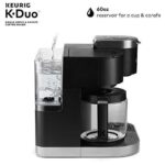 Keurig K-Duo Coffee Maker,Single Serve and 12-Cup Carafe Drip Coffee Brewer,Compatible with K-Cup Pods and Ground Coffee,Black