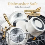 Gotham Steel 15 Pc Ceramic Pots and Pans Set Non Stick