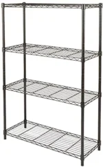 3-Shelf Adjustable,Heavy Duty Storage Shelving Unit (250 lbs loading capacity per shelf),Steel Organizer Wire Rack