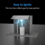 GRISUN Drop-in Fire Pit Kit 30 x 10 Inch,H-Shape Burner with Pan