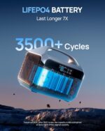 DaranEner Portable Power Station 300W. 268.8Wh (600W Surge) LiFePo4 Solar Generator