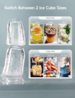 HiCOZY Ice Maker Countertop,Ice in 6 Mins with Self-Cleaning