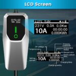 J Junsun Portable Level 1 and Level 2 EV Charger 240V 32A (7.68kw)