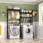 Golpart Over Washer and Dryer Shelves Heavy Duty Laundry Room Storage Organization Clothes Drying Rack