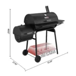 Royal Gourmet 30" BBQ Charcoal Grill and Offset Smoker