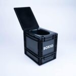 BOXIO Portable Camping Toilet with Lid and a Leak-Proof Urine Canister