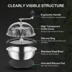 VIVOSUN 19 inch Bud Leaf Bowl Trimmer with Clear Visibility Dome