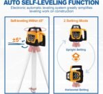 Iglobalbuy Self Leveling Rotary Laser Level System Kit with Surveying Tripod