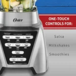 Oster Blender | Pro 1200 with Glass Jar,24-Ounce Smoothie Cup,Brushed Nickel