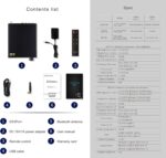 KGUSS Bluetooth5.0 Audio Decoder with Remote Control (Black)