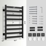 Colliford Towel Warmer,8 Bars Towel Heater Rack for Bathroom