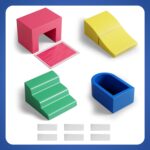 Piece PU Leather Toddler Climbing Toys Indoor,Foam Climbing Blocks for Toddlers 1-3,Soft Play Climbing for Toddlers,Climb and Crawl Foam Playset (PU Waterproof)