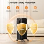 Kismile Radiator Heater,1500W Electric Portable Space Oil Filled Heater with LCD Display