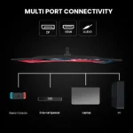 CRUA 24" 180Hz Curved Gaming Monitor - FHD 1080P Frameless Computer Monitor,AMD Freesync,Low Motion Blur,Dp&Hdmi Port,Black