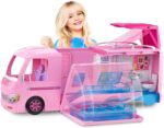 3in1 DreamCamper Vehicle,approx 3ft,Transforming Camper with Pool,Truck,Boat and 50 Accessories,Makes a Great Gift for 3 to 7 Year Olds