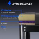 FreekyFit Padded Mechanics Stool with Tool Tray Storage