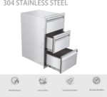 LEIDIC Outdoor Kitchen Combo Drawer Stainless Steel BBQ Drawer Works