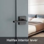 Kwikset Entry Handleset Exterior with Interior Reversible Handed Lever,Non-Locking,Matte Black