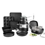 GRANITESTONE 20Piece Aluminum UltraDurable NonStick Diamond Infused Cookware and Bakeware Set