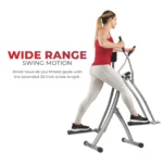 Sunny Health & Fitness Air Walk Elliptical,Lightweight Portable Glider w Free SunnyFit? App Membership - SF-E902