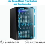 Antarctic Star 26 Bottle 130 Can Wine Cooler/Cabinet Beverage Refrigerator Mini Wine Cellar