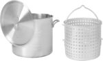 Royal Gourmet Seafood Boiling Kit with Strainer,Outdoor Seafood Boil Pot and Basket