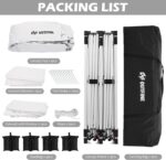 OUTFINE Pop Up Canopy Gazebo with 4 Removable Sidewalls