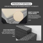 5 Piece Furniture Outdoor Sectional Cushions