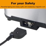 Electric Deep Fryer with Basket for Home Use,Lid with Viewing Window and Odorless Filter,Adjustable Temperature,5.3 Quart,Stainless Steel