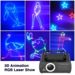 Ehaho DJ Laser Party Lights, 3D Animation RGB Lazer Stage Lighting