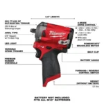 M12 FUEL 12V Lithium-Ion Brushless Cordless Stubby 3/8 in. Impact Wrench (Tool-Only) 2554-20